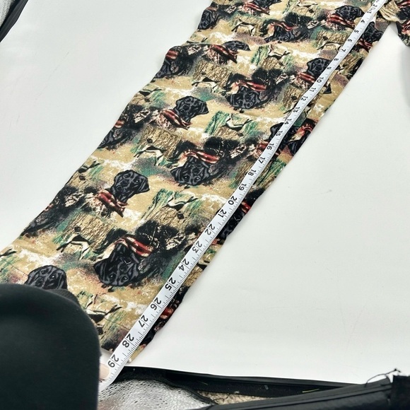 New Saddlebred Mens Pajamas Lounge Pants PJs Hunting Black Lab Dog Beige Small - Picture 2 of 6